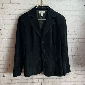 Preston & York size small black suede jacket
